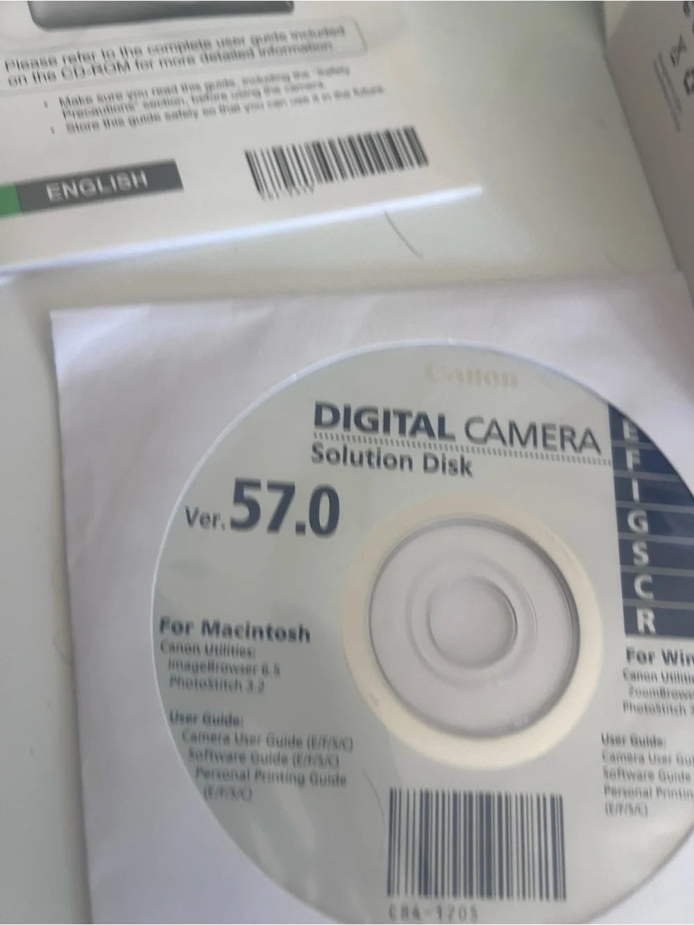 Canon Digital ELPH SD1300 IS 12.1MP Camera - W/ Charger, Software 2 Batteries